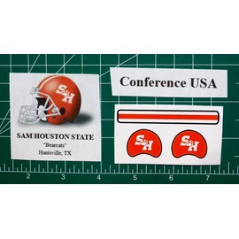 Sam Houston State Bearkats *DIECUT DECALS* for Football Gumball Helmets CONF-USA