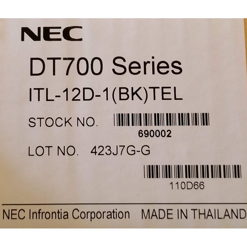 NEC DT700 Series ITL-12D-1/690002