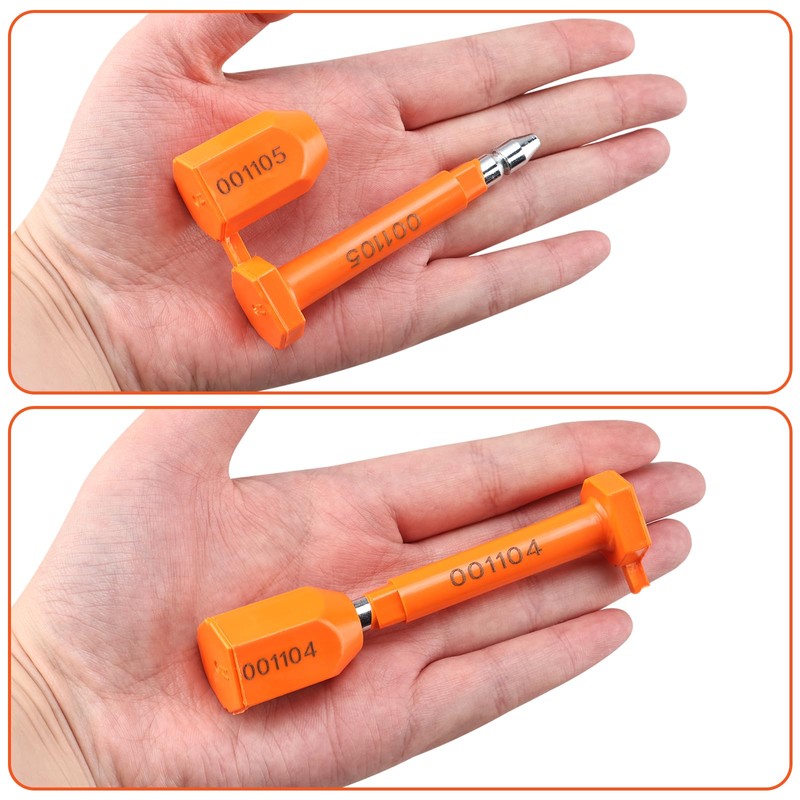 100pcs Bolt Seals for Container,Shipping Container Lock(Orange)