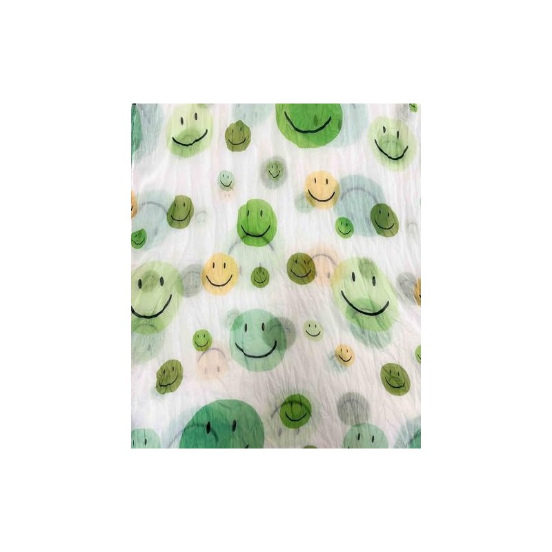 Jeamis Smiley Silk Loop Colour Gradient Spring Round Scarf Unisex
