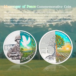 F4godwar 50Pcs Military Tribute Challenge Coin - Honoring Veterans and Remembering Heroes. Perfect Gift for Veterans Day and Memorial Day