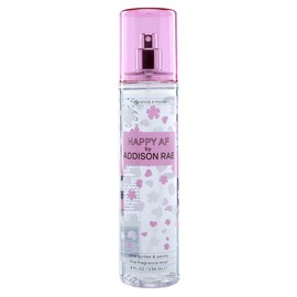 Addison Rae Happy Body & Hair Mist for Women - Fruity Floral Feminine Scent - Body Spray Pink Lychee and Red Grapefruit - Long-Lasting, Everyday Wear Fragrance for Her - Vegan, Cruelty Free - 8oz