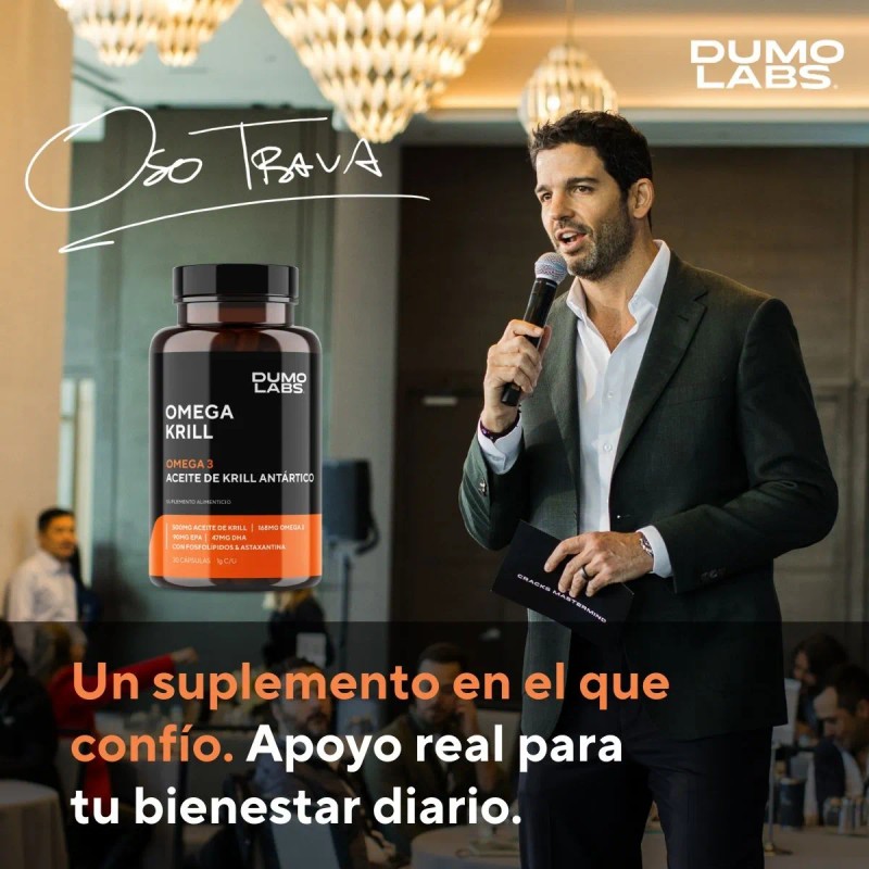 Dumo Labs Aceite Omega 3 Krill Antartico Dha Epa 30