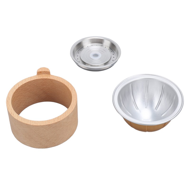 Reusable Coffee Capsules with Scoop and Brush Refillable Coffee Pods