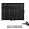 TORASO Calendar Chalkboard, 18 x 24 inches, Magnetic Surface Black