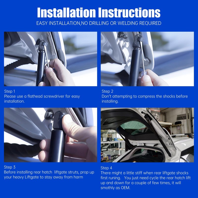 OTUAYAUTO Electric Rear Hatch Struts - Replacement for 2014-2019 Nissan