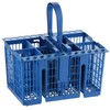 MasterPart Premium Quality 8 Compartment Blue Cutlery Basket For Hotpoint