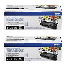 Brother TN-331BK (TN331BK) Black Toner Cartridge Black 2-Pack