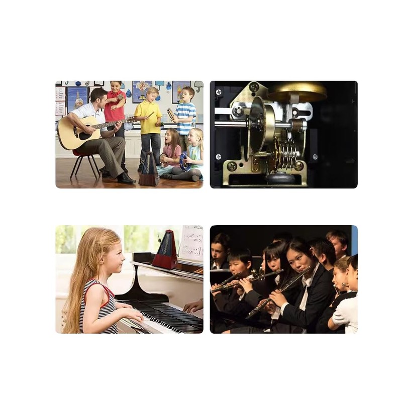 Mechanical Metronome,Universal Metronome for Piano Guitar Violin Bass Drum,High Precision