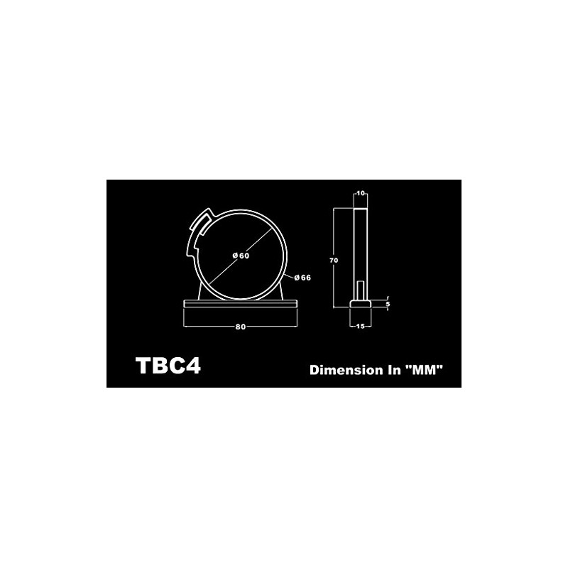 Bitspower Tank Clamp Set Black BP-TBC4-BK
