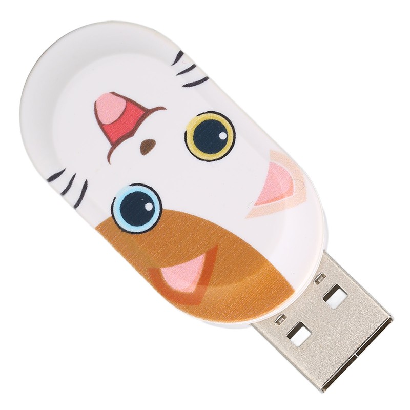 Cartoon U Disk Cute Cat Pattern Anti Electromagnetic Interference USB2.0