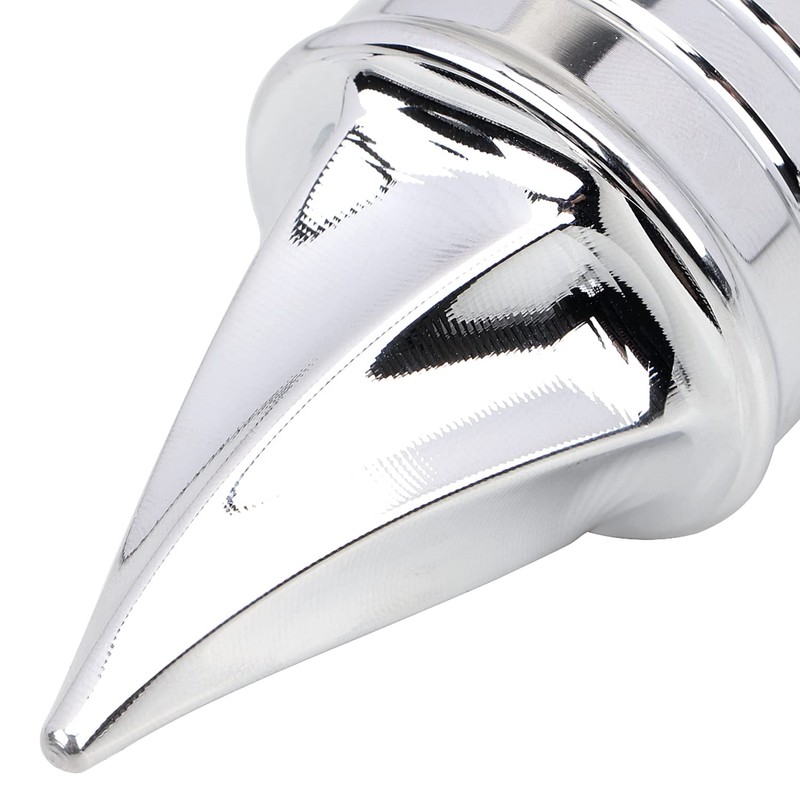 YDLMT 2 Pcs Left & Right Chrome Spike Twisted Front