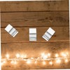 Operitacx 50pcs Outdoor Christmas Lights Hooks Metal Clips for String