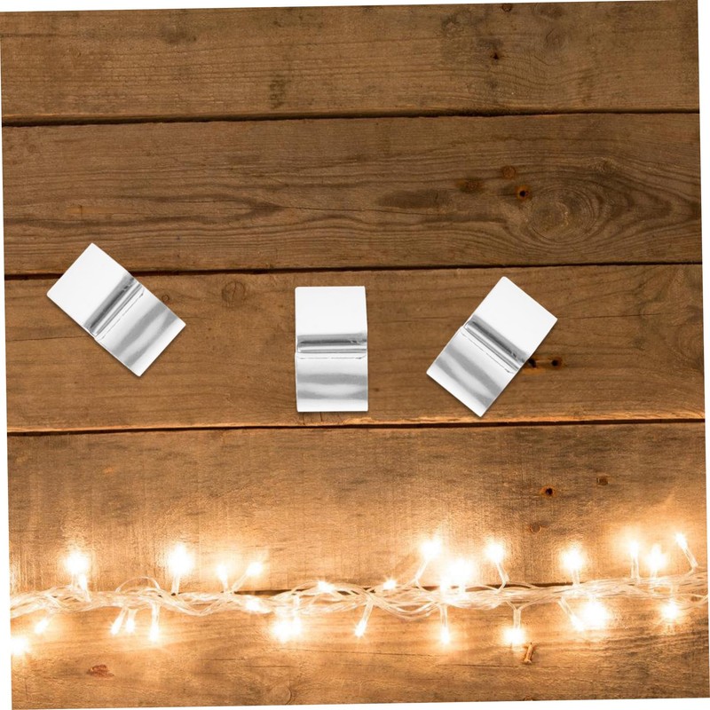 Operitacx 50pcs Outdoor Christmas Lights Hooks Metal Clips for String