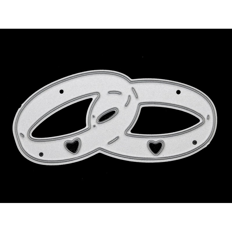 Linked Wedding Rings Metal Cutting Die