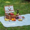 Picnic Cooler Basket Set for 2 Persons with Large Waterproof