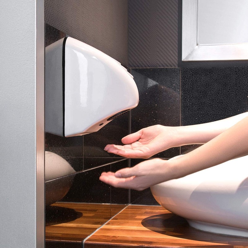 Sichler Haushaltsgeräte Hand Dryer: Automatic Electric Hand Dryer Wall Mounted