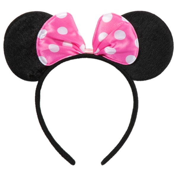 CHuangQi Mouse Ears Headband with Shiny Bow, Double-sided Sequins Glitter