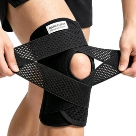 Bareform Meniscus Brace. Relieves Knee Pain And Meniscus Tears, And Provides Patellar Support. Suitable For Running, Squats, Basketball, Fitness, And Other Sports. Sizes M-XXl, Unisex. (Large)