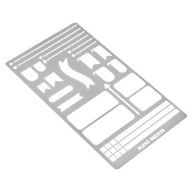 Aleks Melnyk No.62 Metal Bullet Journaling Stencil – Reusable Stainless Steel Template for Planner, Scrapbooking, Habit Tracker, Weekly Spread