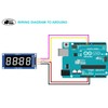 DIYables 4-Digit 7-Segment LED Display TM1637 Module for Arduino ESP32,