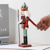 SurpriseSeptember Christmas Nutcracker Ornament,12 inch Traditional Painted Wooden Nutcracker Soldier