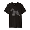 Miniature Schnauzer Classic Word Art Premium T-Shirt