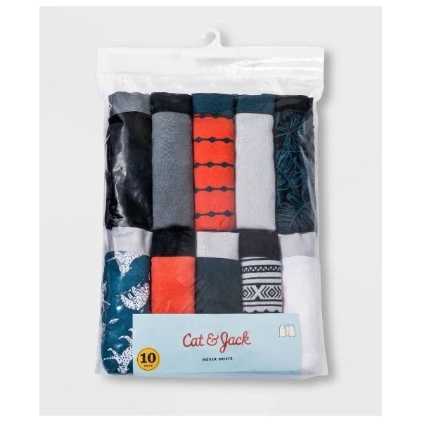 Cat & Jack Boxer Briefs Jungle Print Boys XS (4/5)