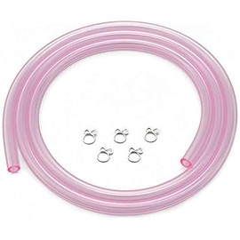 デイトナ(Daytona) バイク用 ブリーザーホース 内径φ4×外径φ7 全長1m 耐油性 塩ビホース ピンク 91858