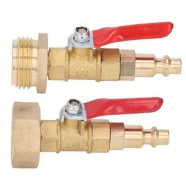Winterize Blowout Fitting 퀵 어댑터 1/4in 남성 커넥터 RV 요트용 안티에이징 GHT 스레드 [02 male thread] Winterize Blowout Fitting Quick Adapter 1/4in Male Connector Anti-Aging GHT Thread for RV Yacht [02 Male Thread]