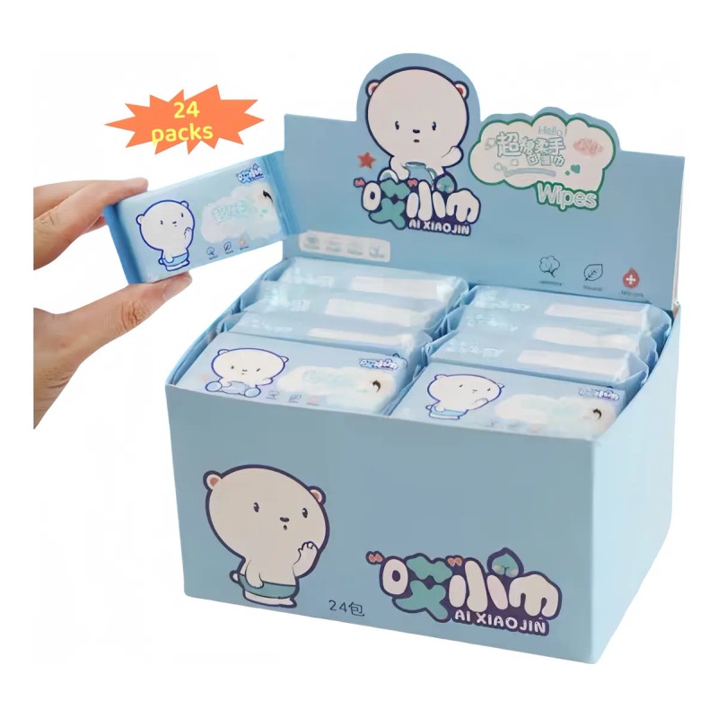 Toallitas Húmedas Premium Para Bebé 99.9% Agua 24 Pack