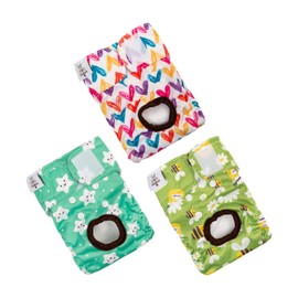CuteBone Dog Nappies for Female Puppies, Washable, for Untrained Puppies, Dogs in Heat, Menstruation and Incontinence