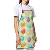 UNIWNEDS Happy Easter Colorful Easter Eggs Apron Adjustable Kitchen Chef