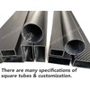 1pcs Square Carbon Fiber Tube 20x20x420MM,1.0MM Wall Thickness,12/16/25MM Available,3K Roll