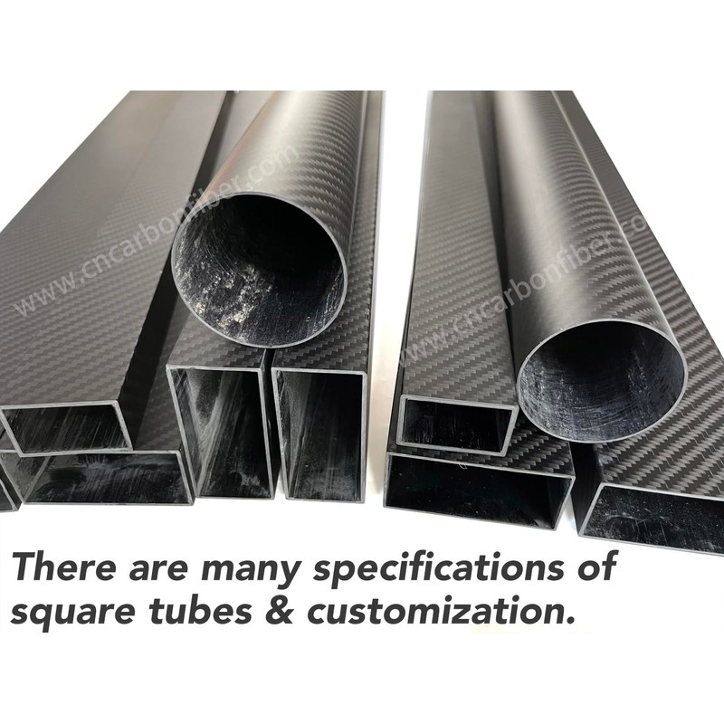 1pcs Square Carbon Fiber Tube 20x20x420MM,1.0MM Wall Thickness,12/16/25MM Available,3K Roll