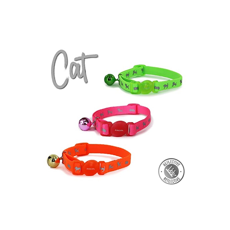 Ancol Hi-Vis Cat Collar Orange