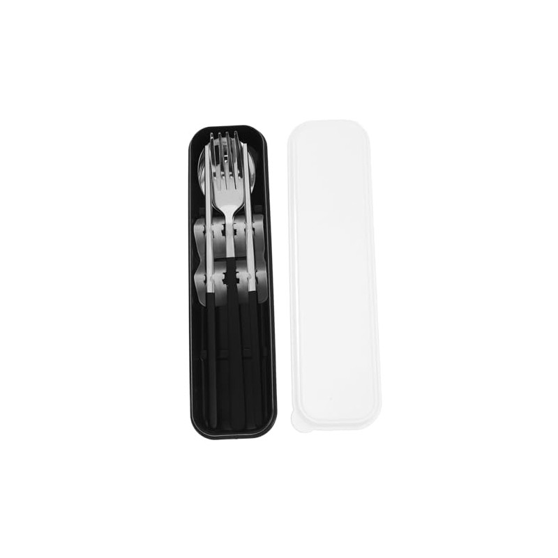 Juego De Cubiertos Portátil De Acero Inoxidable Con Tenedor Cuchara