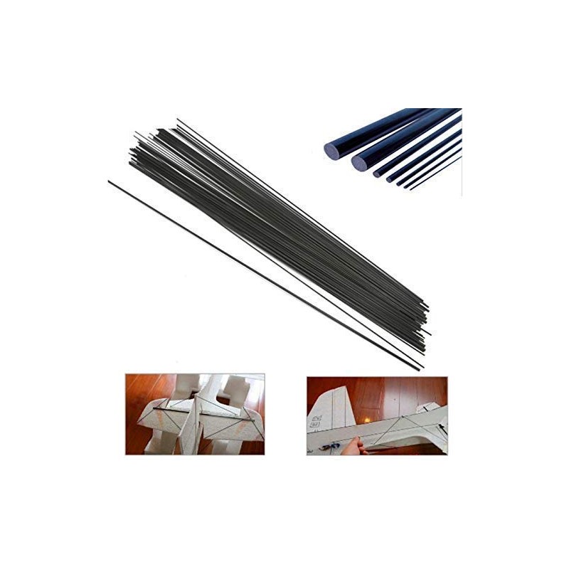 Carbon Fiber Rod, 0.2 inch (5 mm) Diameter, 7.9 inches