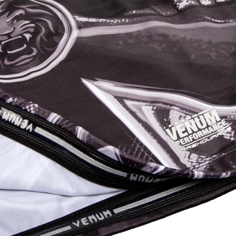 Venum Herren Gladiator 3.0 Lange Ärmel-Rashguard, Schwarz/Weiß, XL