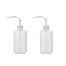 LATRAT Set of 2 Watering Cans Plastic Watering Cans Safety Bottles for Cleaning Transparent Bottles for Gardening, Plant Watering, Laboratory (250 ml)