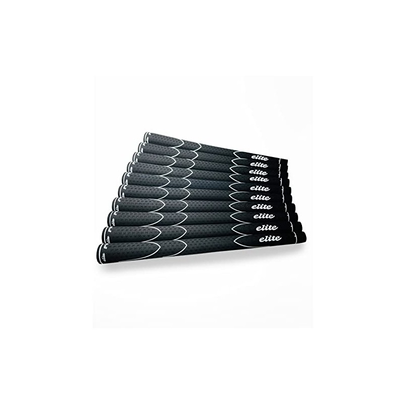 elitegrips X360 M58 Golf Grips, Set of 10, Black with