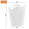CENBEN 3 PCS Plastic Flower Hollow Pen Holder Vase Pot