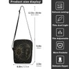 Messenger Bag Crossbody Shoulder Bag Canvas Shoulder Bag Golden Sun