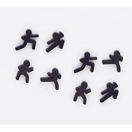 Decorative Refrigerator Magnets, Perfect Fridge Magnets for House Office Personal Use (8Pcs Ninja)