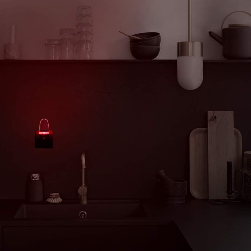 0.5W Plug in Light Sensor LED Red Night Light for