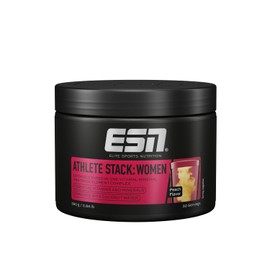 ESN Athlete Stack Women Powder, 390 g Powder, Peach, with Vitamins and Minerals, Vegan - Made in Germany