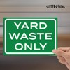 4pk Yard Waste Stickers 10" x 7" | Weatherproof Vinyl