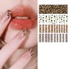 Black and White Lattice Houndstooth Pattern Nail Stickers Lattice Series