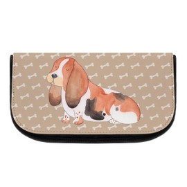 Mr. & Mrs. Panda Cosmetic Bag Dog Basset Hound Gift Dog Love Make Up Bag Cosmetic Bag Wauwau Wash Bag Dog Owners, neutral, Hand Drawn