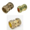 AIGHER Compression Straight Coupling, 28mm, Pack of 3, WRAS Approved,